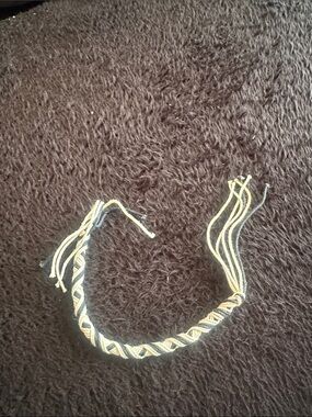 Handwoven Black and Gold Friendship Bracelet
